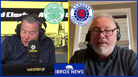 Ally McCoist and Jeff Stelling reacted to Rangers and Celtic