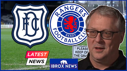 Tom English reacted to the rearranged Rangers fixture - Credit: BBC Scotland via X