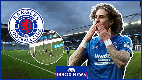 Rangers forward Fabio Silva struggled at Hampden against Hearts
Credit: BBC Sport Scotland via X