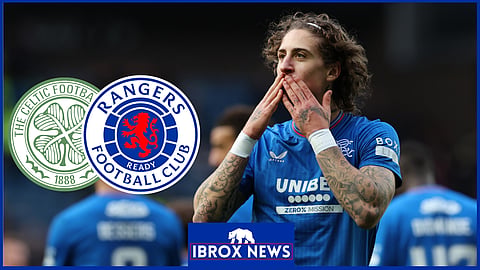 Former Rangers forward Fabio Silva struggled against Celtic