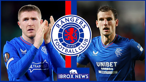 John Lundstram and Borna Barisic left Rangers