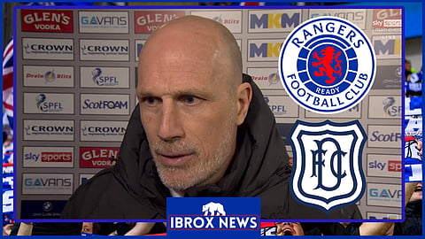 Rangers boss Philippe Clement reacted to the draw at Dundee.
Credit: Sky Sports Football