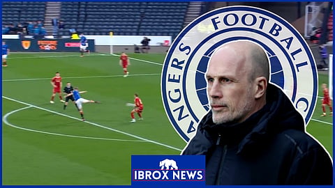 Philippe Clement must reward Josh Gentles after what he did for Rangers B. Credit: BBC Sport Scotland