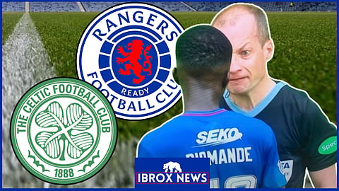 Willie Collum had an eventful day as Rangers lost at Celtic - Credit Sky Sports