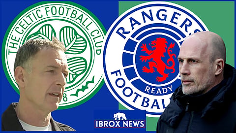 Chris Sutton reacted after Celtic beat Rangers