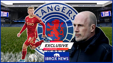 Rangers manager Philippe Clement and Connor Barron