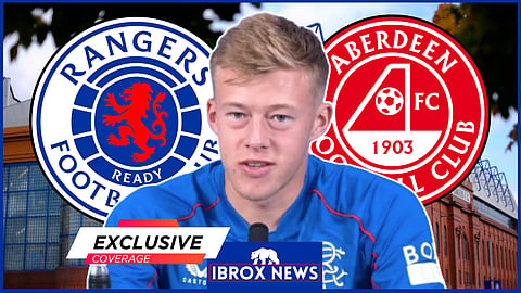 Rangers signed Connor Barron after he left Aberdeen - Credit Rangers via X