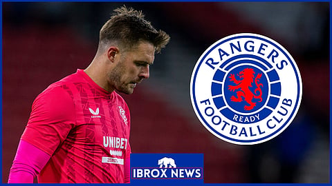 Rangers goalkeeper Jack Butland. (Credit: Imago)