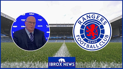 Stand-in Rangers chairman John Gilligan.
Credit: Rangers Review on YouTube