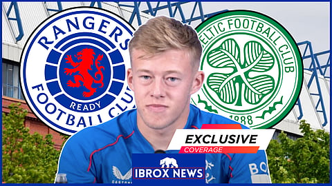 Connor Barron is set for his first Old Firm derby - Credit Rangers via X
