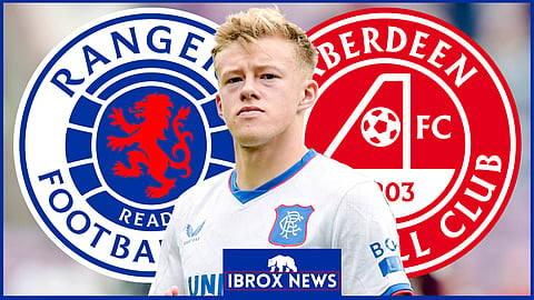 Connor Barron faced his old Aberdeen side with Rangers (credit: Imago)