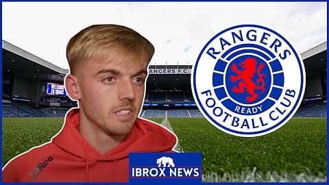 Ross McCausland, Rangers winger. Credit: Rangers YouTube channel