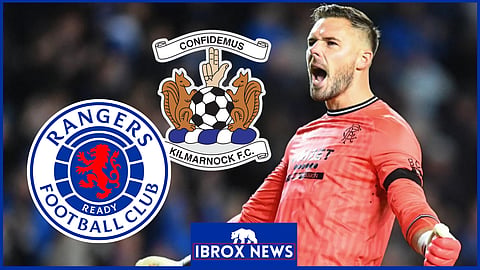 Rangers goalkeeper Jack Butland was called into action against Kilmarnock.