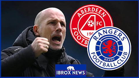 Philippe Clement's Rangers side face Aberdeen in the Scottish Premiership.