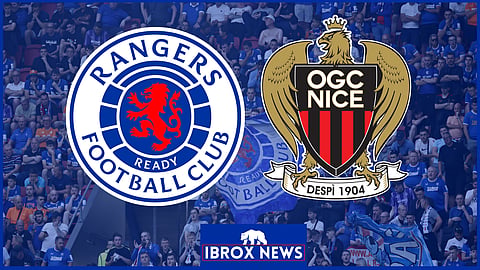 Rangers faced Nice in the Europa League