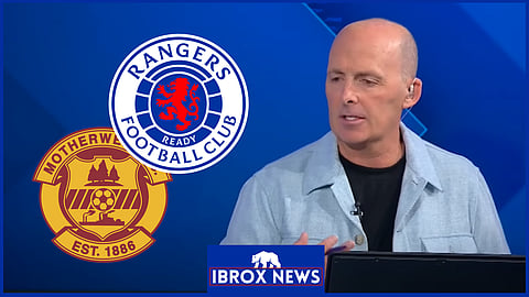 Mike Dean reacts to Motherwell v Rangers controversy. Credit: Sky Sports News
