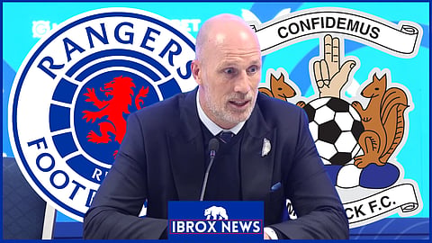 Rangers manager Philippe Clement speaking after the Kilmarnock win (Rangers Football Club (Official) on YouTube)