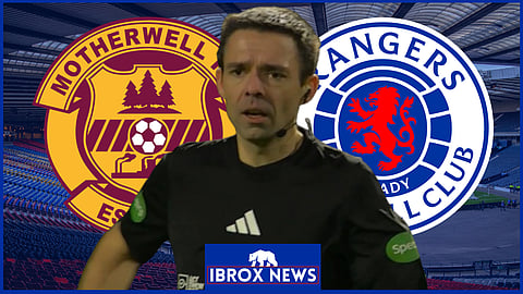 Kevin Clancy was in charge of Motherwell v Rangers. (Credit - Imago/@ScotlandSky on X)