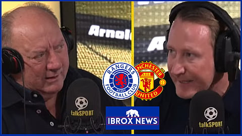 Ray Parlour has reacted as Alan Brazil shared his verdict on Rangers and Man United (Credit: talkSPORT via YouTube).
