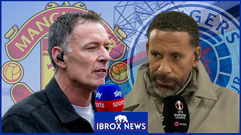 Chris Sutton slams Rio Ferdinand after Manchester United v Rangers. (Credit - Imago/TNT Sports)