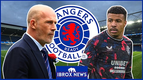 Philippe Clement and Hamza Igamane at Rangers. Credit: Imago