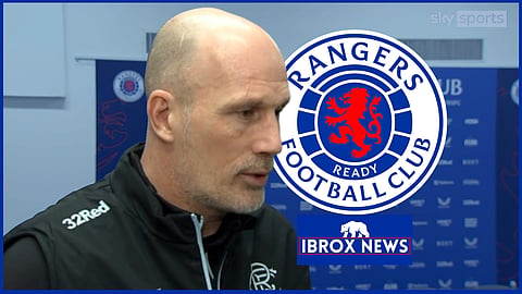 Rangers manager Philippe Clement. (Credit: Sky Sports)