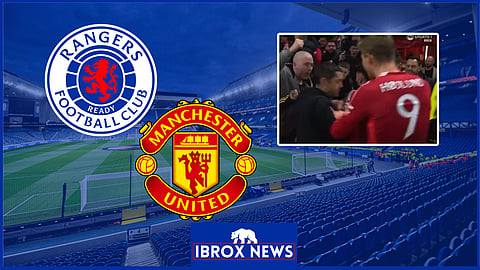 Man Utd have been told to send a letter of apology to Rangers (Credit: TNT Sports on X)