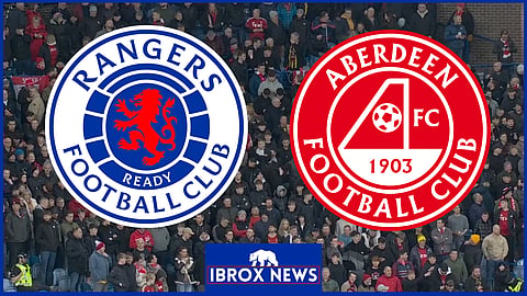 Rangers played Aberdeen at Ibrox. (Credit: Sky Sports Football)