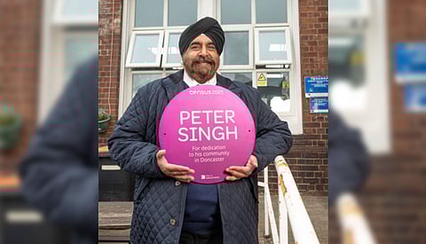Census 2021: Doncaster community hero Peter Singh honoured with purple plaque