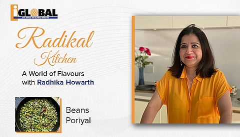 A delightful Beans Poriyal as a quick stir-fry side dish