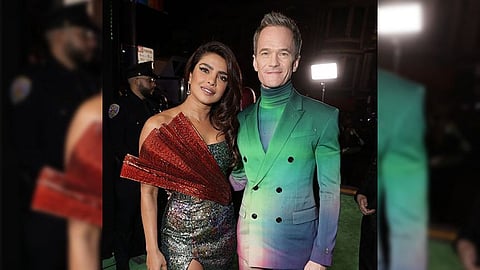 Priyanka Chopra with Neil Patrick Harris at ‘The Matrix Resurrections’ premiere