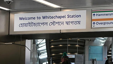 London’s Whitechapel tube gets Bengali signage