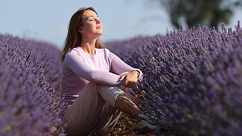 Calm anxiety with deep breathing techniques