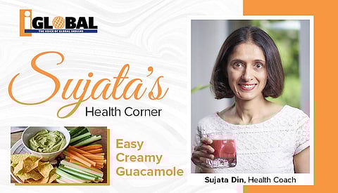 An Easy Creamy Guacamole with a spicy twist