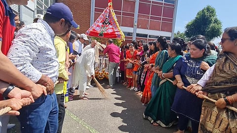 Shree Jagannatha Society UK celebrates Rath Yatra with bhajans, kirtan, joyous dance