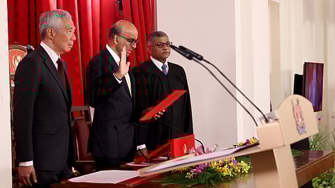 Singapore's Tharman Shanmugaratnam sworn in as President