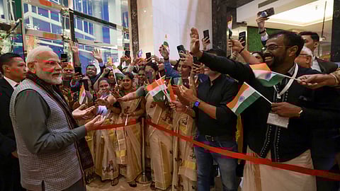 Indian PM gets rousing diaspora welcome in Indonesia