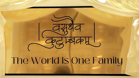 Indian Ambassador unveils 'Vasudhaiva Kutumbakam' plaque at UN