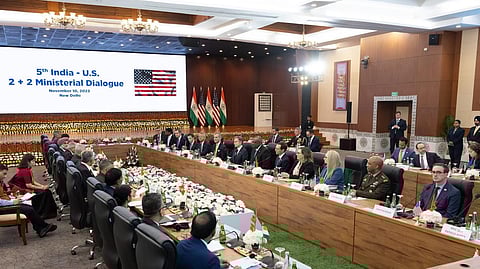 2+2 Dialogue underway as India-US promote open Indo-Pacific