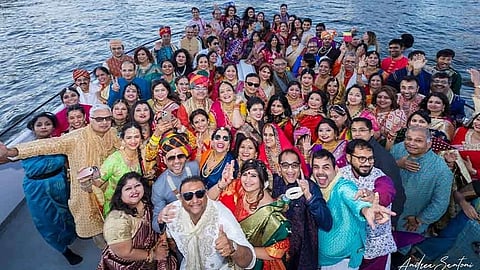 British Women in Sarees take Made in India Royal Heritage Walk to River Thames