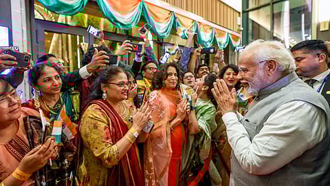 Diaspora out in force to greet PM Modi in Dubai