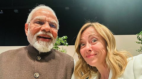 Indian PM reacts to Italian PM Meloni's selfie