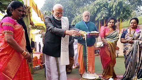 Indian PM Modi leads Makar Sankranti celebrations
