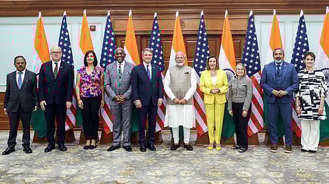 Indian PM Modi meets US Congressional delegation in Delhi