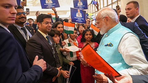 Indian diaspora turns out for PM Modi in Moscow