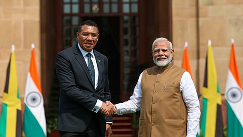 PM Modi holds talks with Jamaican PM during historic India visit