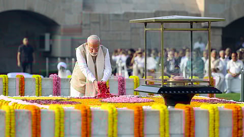 PM Modi leads tributes to Mahatma Gandhi on 155th birth anniversary