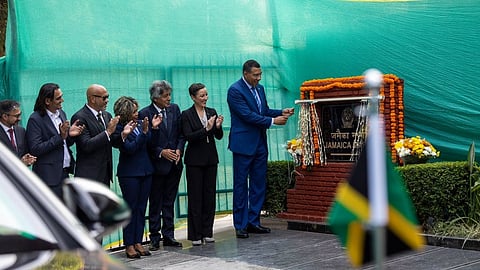 Jamaican PM Holness inaugurates Jamaica Marg on Delhi visit