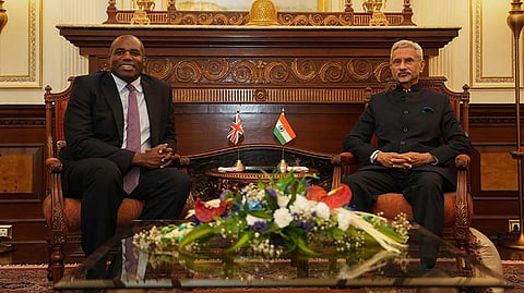 UK’s David Lammy with Dr S. Jaishankar during first India visit as Foreign Secretary; Courtesy: FCDO