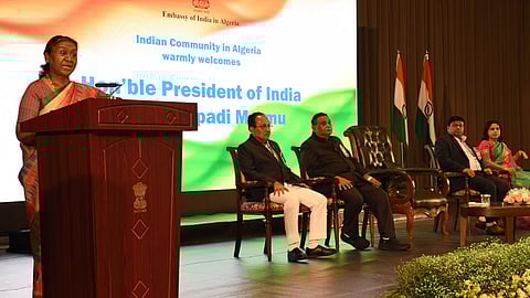 President Murmu hails Indian community on historic Algeria visit